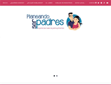 Tablet Screenshot of planeandoserpadres.com